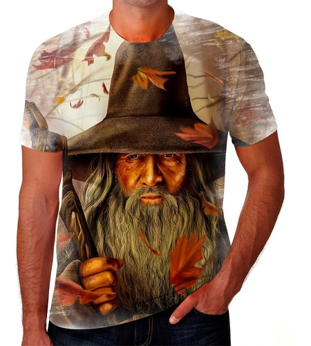 Camiseta Camisa Gandalf Senhor Dos Aneis Filme Magia 01