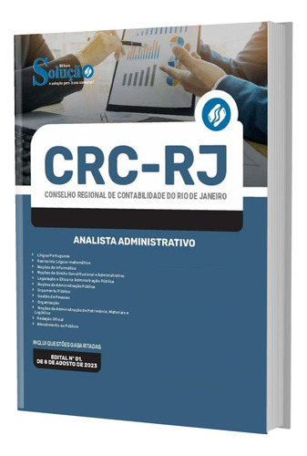 Apostila Crc Rj 2023 - Analista Administrativo