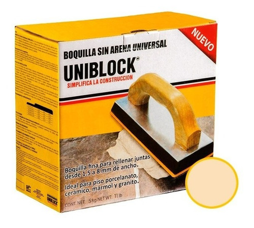 Boquilla Universal S/arena Plata 5 Kg Uniblock (32146)