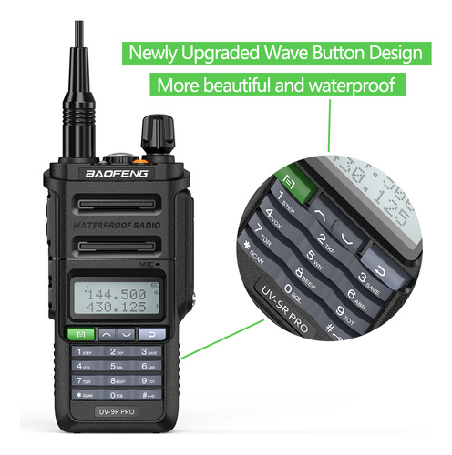 Baofeng Uv 9r Pro V1 Ip68 Waterproof Walkie Talkie High