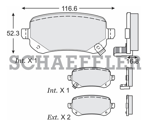 Balatas De Disco Traseras Chrysler Town & Country 2011