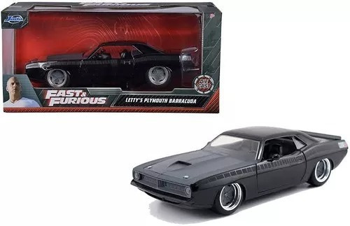 Letty's Plymouth Barracuda Jada 1:24 Fast & Furious Jada