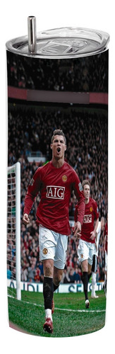 Termo Skinny Café 20 Oz Cristiano Ronaldo Manchester #26
