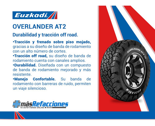 Par De Llantas 27x8.50r14lt 95q Euzkadi Overlander At2
