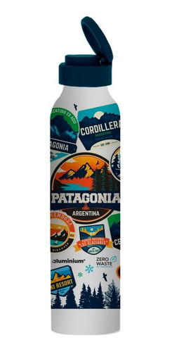 Imagen 4 de 9 de 4 Botella Metálica Aluminio Agua Deportiva Hombre Mujer Niño