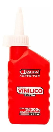 Adhesivo Cola Vinílica Carpintero Tacsa Botella C/picox200gr