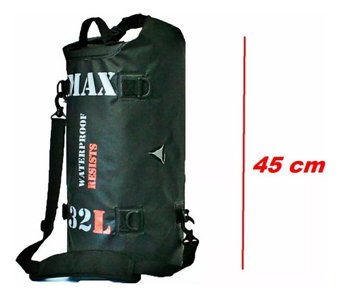 Bolsa Mochila Impermeável Viagem Motocicleta Moto 32 Litros