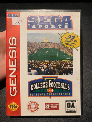 College Football's National Championship Genesis Sin Manual (Usado)