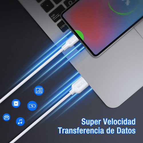 Cable Tipo C 2 Metros 2.1a Carga Rápida Y Datos 1hora Cab246