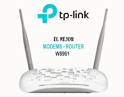Modem Router N Tplink 8961 Adsl2+ Wifi 2 Antenas 300 Mbps