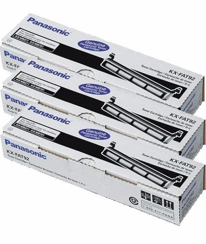 Kit 3x Toner Panasonic Original Kx-fat92a