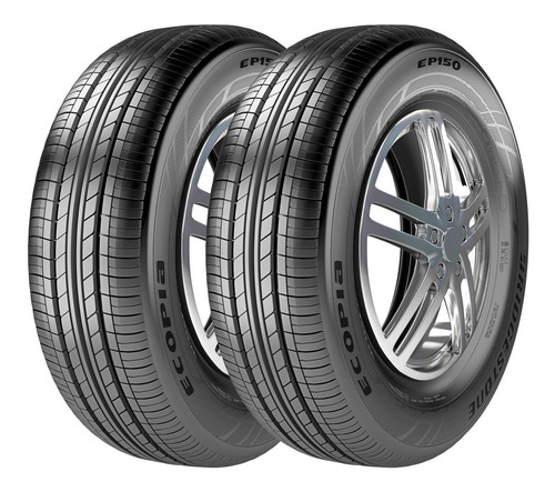 Imagem 1 de 5 de Kit 2 Pneus Bridgestone Aro 15 Ecopia Ep150 185/60r15 84h