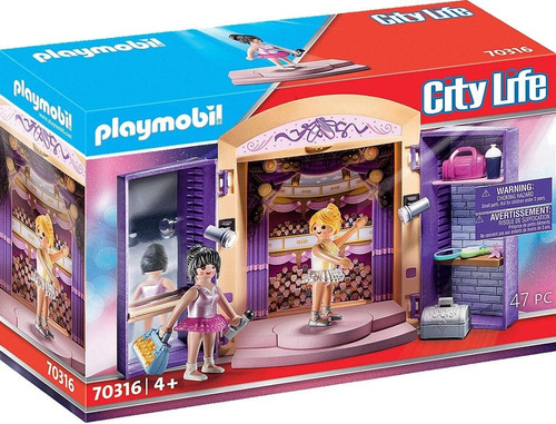 Playmobil City Life Cofre Academia De Baile 47 Piezas 70316