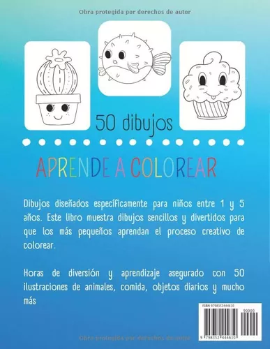 Mi primer libro para colorear 1 año: Cuaderno para colorear para