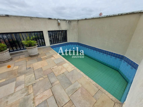 Imagem 2 de 30 de Cobertura Triplex, 3 Dorms., Piscina, (lado Praia), Enseada - V667