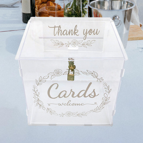 Caja Para Tarjetas De Boda Con Cerradura Compatible Con Baby