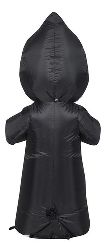 Inflable Halloween Calavera Aterradora 122cm Alto Luz Led