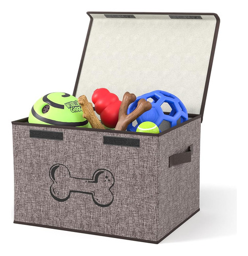 Mindspace Dog Toy Storage Box - Contenedor De Juguetes Para 