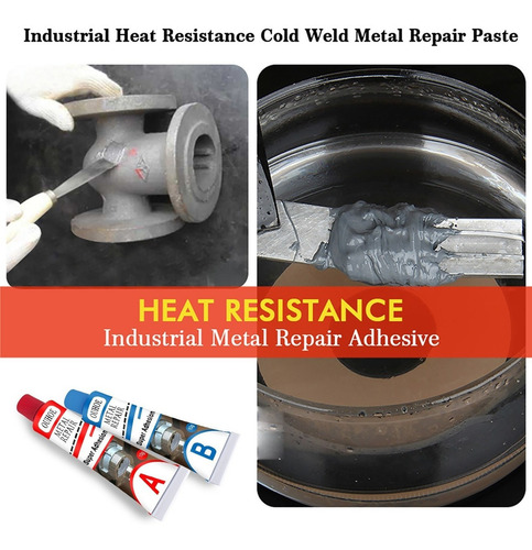 Imagem 5 de 8 de Pasta Industrial Nova Do Reparo Metal Da Solda-3 Pcs