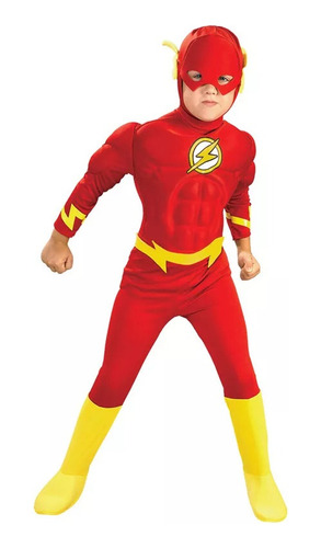 Roupa Muscular De Super-herói Infantil The Flash Halloween