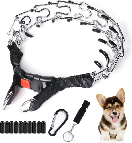 Collar De Pellizco Para Perros, Collar De Entrenamiento Ajus