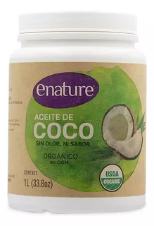 Aceite De Coco Orgánico, Sin Olor Ni Sabor 1l