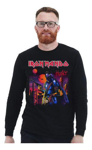 Polera Ml Iron Mando Hunter Mandalo Parody Metal Abominatron