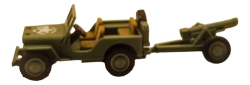 Jeep Willys Y Trailer 1/87 Ferromodelismo Miniaturas 3d