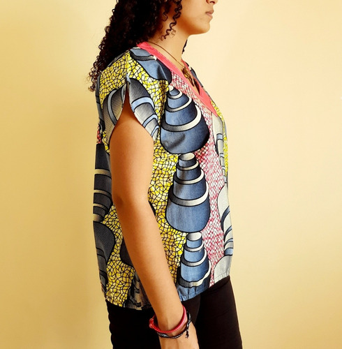 Imagem 4 de 5 de Blusa Bata Feminina Tecido Safi