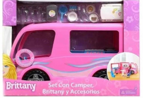 Camper Brittany Con Accesorios Color Rosa