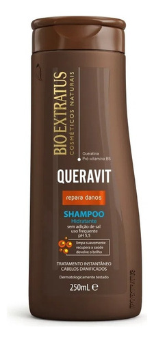 Bio Extratus Queravit Repara Danos Shampoo Hidratante 250ml