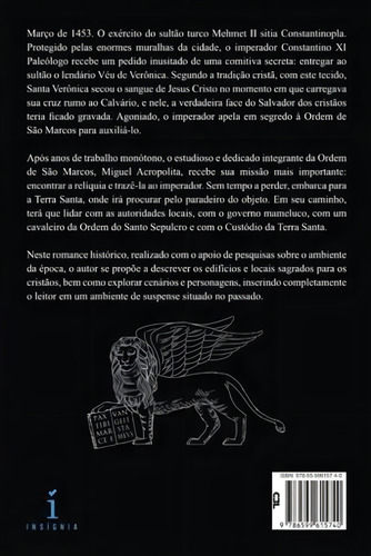 O véu de Verônica, de Prats, Raphael. Editorial Insígnia Editorial, capa mole em português, 2021