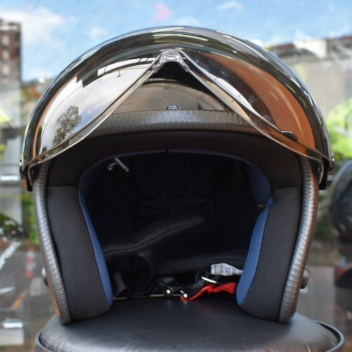 Capacete Peels F21 Reino Unido Custom Com Queixeira Aberto