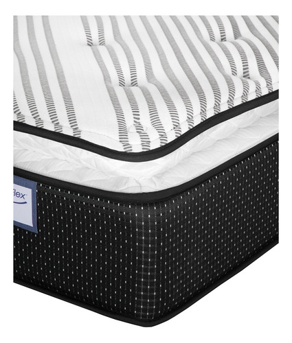 Colchon Matrimonial Spring Air Alaska + 2 Pack Negro