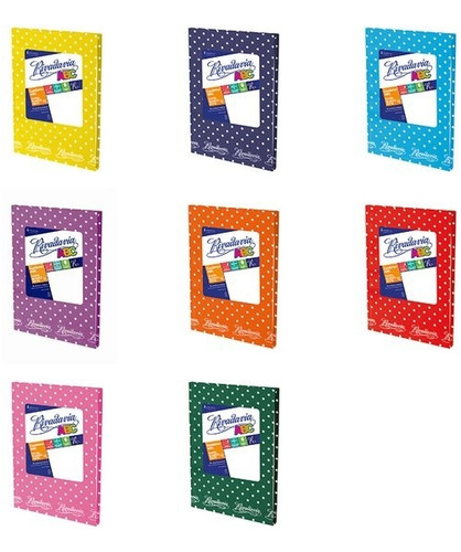 Cuaderno Abc Lunares 50hs Rayado Color A Elección Rivadavia 