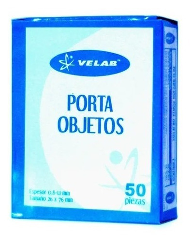50 Laminillas Porta Objetos Laboratorio Microscopio