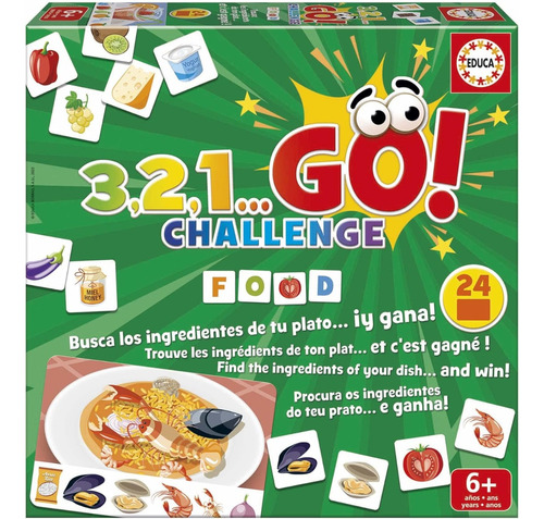 Educa Juego Agudeza Visual Challenge 3,2,1 Go Foods