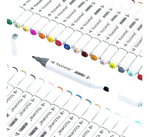 Marcadores 72 Colores Plumones Punta Pincel Doble Punta Fine