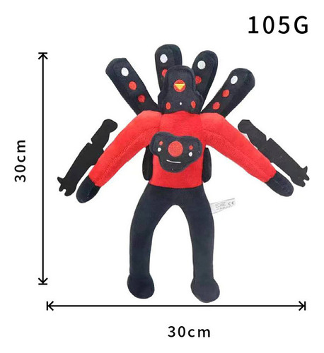 Novo 5 Peças De Brinquedo De Pelúcia Skibidi Toilet Plush