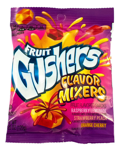 Gomitas Rellenas Gusher Sabores Surtidos 120g
