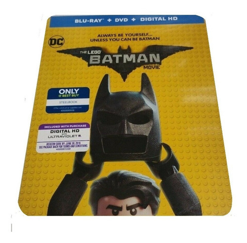 Lego Batman La Pelicula Steelbook Pelicula Blu-ray + Dvd