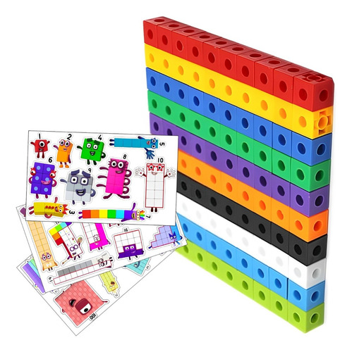 Numberblocks Conjunto Didático Matemática Atividade De Cubos Cor Cores