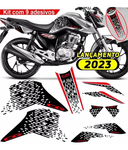 Kit Adesivos Cg Fan 2023 Kit 7 Adesivos Fp8