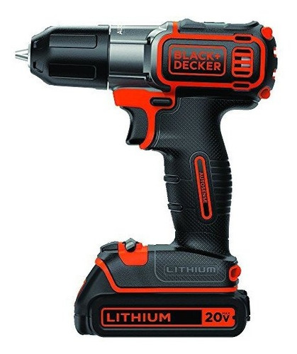 Negro Decker + 20v Max Bdcde120c De Iones De Litio Taladro /