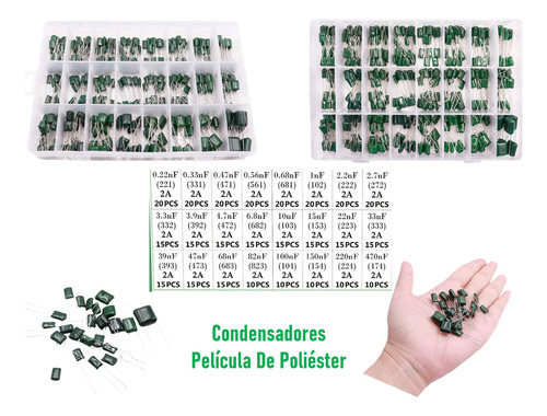 Condensadores Película De Poliéster Rango 0.22nf- 470nf 100v