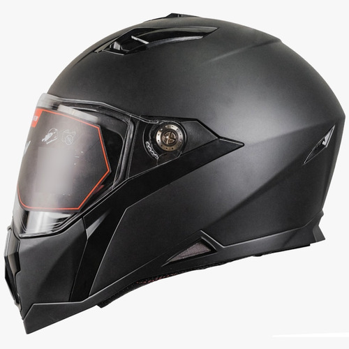 Casco Cerrado Para Moto Kov Jet Solid Negro Mate Tamaño del casco M (57-58 cm)