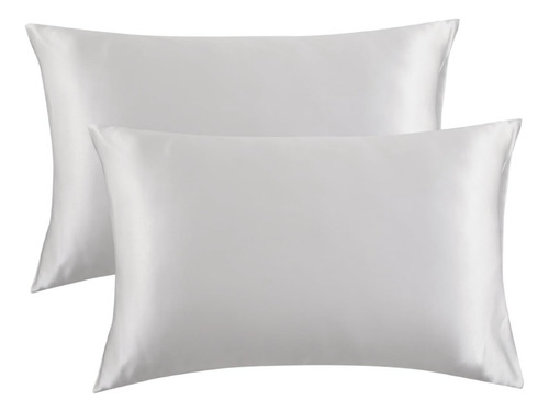 Set 2 Fundas De Satín Para Almohadas