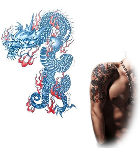 Tatuagem Temporária * Fake Tattoo - Dragão* Ref:567