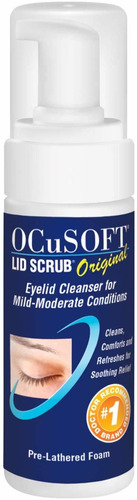 Tapa Ocusoft Scrub Espuma Limpiadora De Párpados, 7,25 Onza 