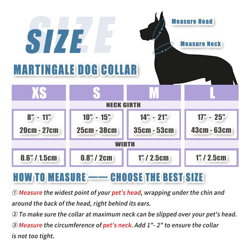 Collar De Perro De Cuero Suave Martingale -...